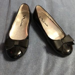 Nina Black Patent Ballet Flats
